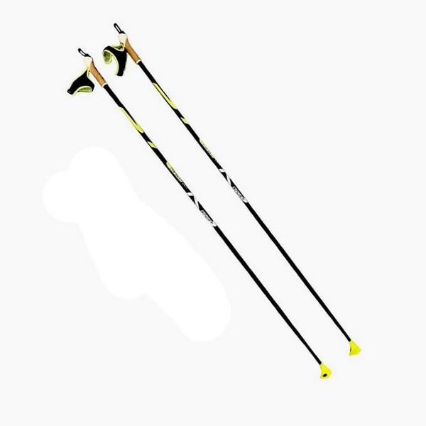 Палки для беговых лыж STC RS Race Sport 155, черный/желтый